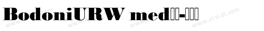 BodoniURW med字体字体转换